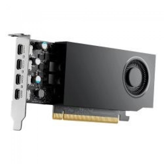 PNY NVIDIA A1000 8GB GDDR6 128-BIT, LOW PROFILE, PCIE 4.0 X8, SINGLE SLOT, 4 X MINI DISPLAYPORT 1.4A, 50W, LP BRACKET, SMALL BOX PNY NVIDIA A1000 8GB GDDR6 128-BIT, LOW PROFILE, PCIE 4.0 X8, SINGLE SLOT, 4 X MINI DISPLAYPORT 1.4A, 50W, LP BRACKET, SMALL BOX