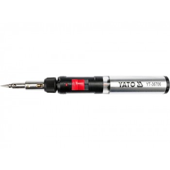Yato YT-36706 soldering iron Gas soldering iron 1300 C Black, Red, Stainless steel