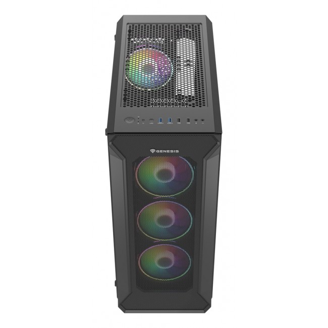 GENESIS Irid 505 ARGB Midi Tower Black, Transparent GENESIS Irid 505 ARGB Midi Tower Black, Transparent