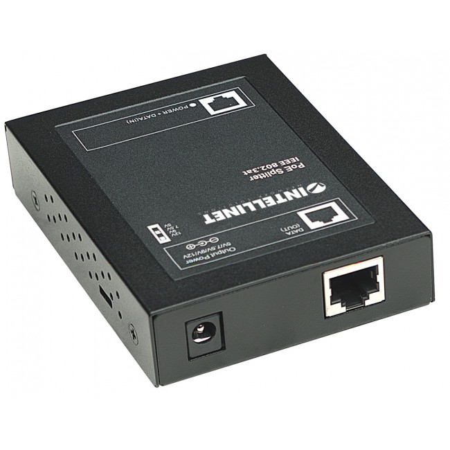 Intellinet Power over Ethernet (PoE+) Splitter, IEEE802.3at, 5, 7.5, 9 or 12 V DC output voltage Intellinet Power over Ethernet (PoE+) Splitter, IEEE802.3at, 5, 7.5, 9 or 12 V DC output voltage
