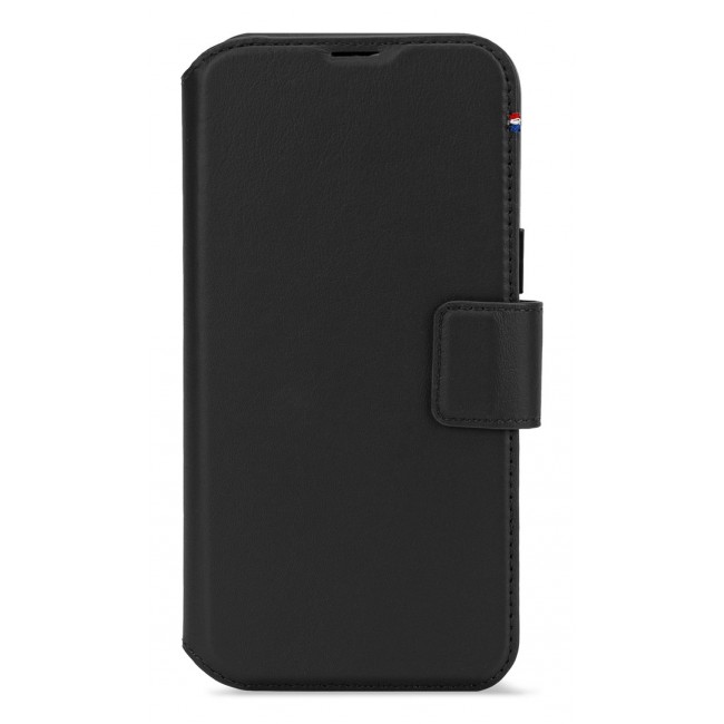 Leather case for iPhone 16, black Leather case for iPhone 16, black