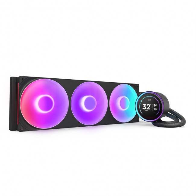 NZXT Kraken Elite 420 RGB Processor All-in-one liquid cooler 14 cm Black 1 pc(s)