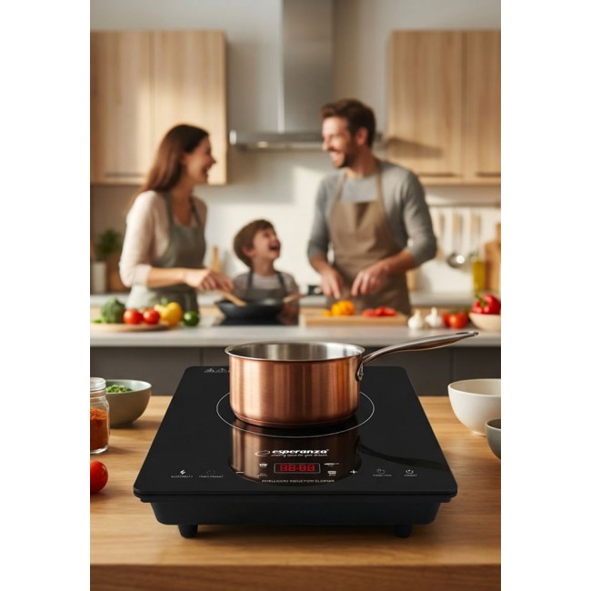 Esperanza EKH009 hob Black Countertop 28 cm Zone induction hob 1 zone(s)