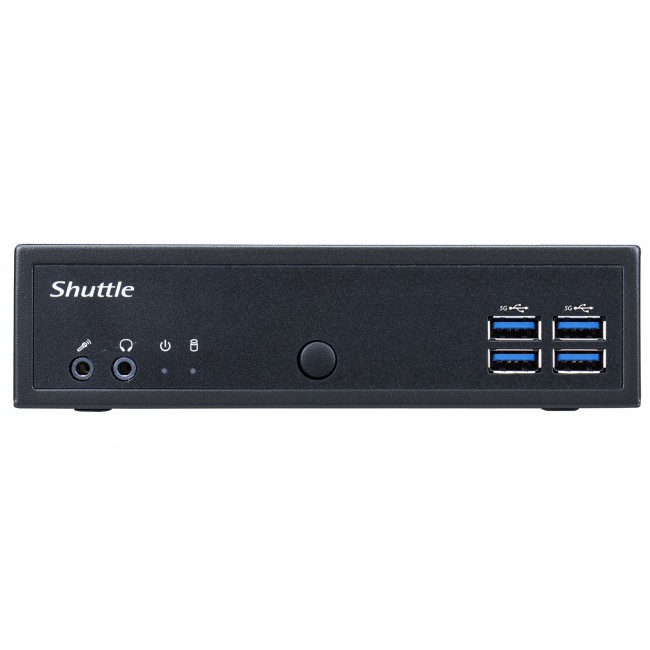 Shuttle XPC slim Barebone DL40N, Intel N150, 1x DDR5, 2x LAN (2x 2.5Gbit), 2xCOM,1xHDMI,1xDP, 1x VGA, fanless, 24/7 permanent operation