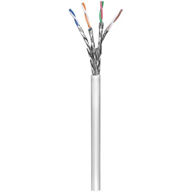 Goobay CAT 6 network cable, S/FTP (PiMF), grey, 100m