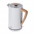 Adler AD 1347W electric kettle 1.5 L 2200 W White, Wood