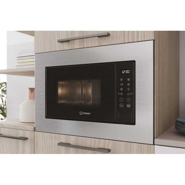 Indesit MWI 120 GX Stainless steel Grill microwave Built-in 20 L 800 W