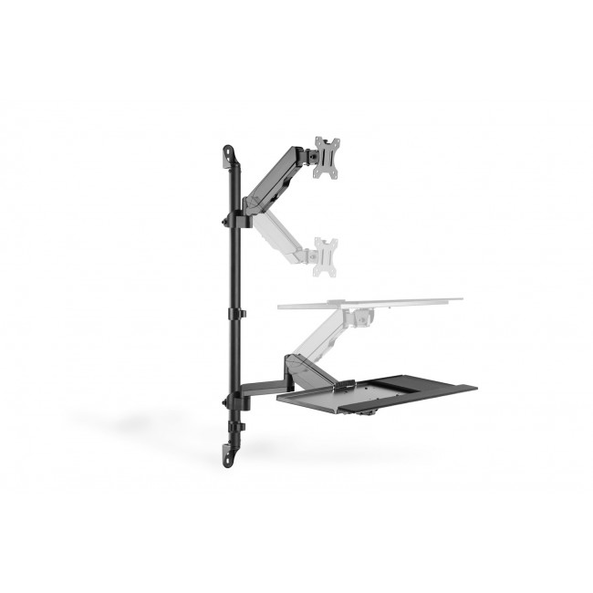 Digitus Flexible wall-mounted Stand/Sit workstation, single monitor Digitus Flexible wall-mounted Stand/Sit workstation, single monitor