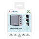 Verbatim GNC-140 GaN Charger 140W with 2 x USB-C PD 140W / 1 x USB-C PD 20W / 1 x USB-A QC 3.0 (EU/UK/US) Verbatim GNC-140 GaN Charger 140W with 2 x USB-C PD 140W / 1 x USB-C PD 20W / 1 x USB-A QC 3.0 (EU/UK/US)