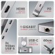 Axagon HMC-STND USB-C 5Gbps ALUMINUM STAND & HUB 7in1