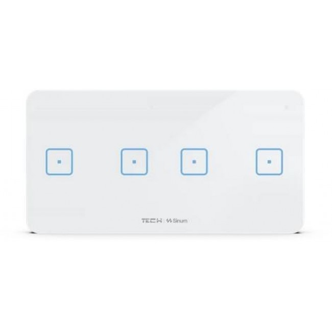 Wired four-pole switch black