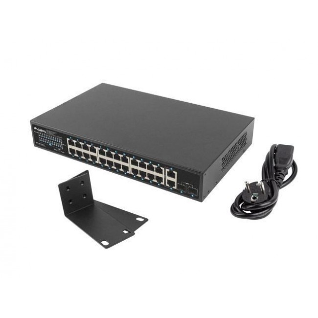 Lanberg RSGE-24P-2GE-2S-250 network switch Unmanaged Lanberg RSGE-24P-2GE-2S-250 network switch Unmanaged