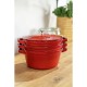 Staub La Cocotte Round Cast iron Casserole baking dish -- SET OF 3 PIECES