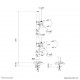 Neomounts DS60-600BL2V Dual monitor arm 10-32
