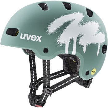 UVEX Kid 4 Style MIPS kids cycling helmet, green