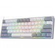 REDRAGON K617-RGB Fizz RGB White/Grey keyboard USB Grey, White