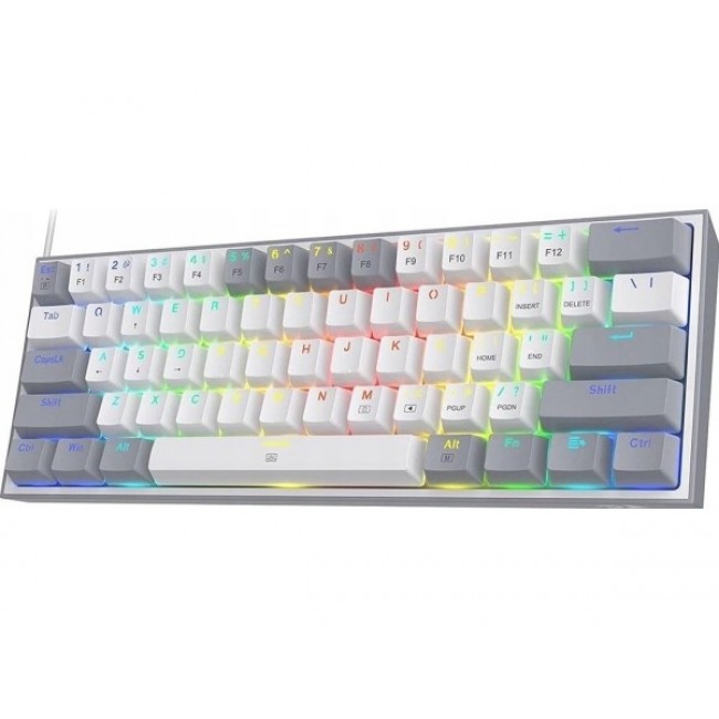 REDRAGON K617-RGB Fizz RGB White/Grey keyboard USB Grey, White
