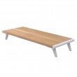 Techly ICA-MS 389 monitor mount / stand Desk White, Wood