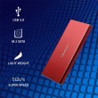 Qoltec 51831 Enclosure | M.2 SSD drive | SATA | NGFF| USB 3.0 | Super speed 5Gb/s | 2TB | Red Qoltec 51831 Enclosure | M.2 SSD drive | SATA | NGFF| USB 3.0 | Super speed 5Gb/s | 2TB | Red