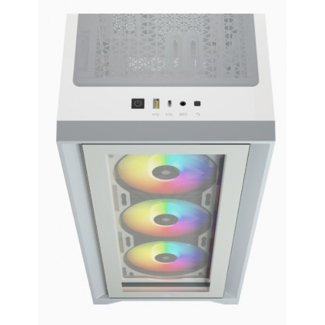 Corsair iCUE 4000X RGB Midi Tower White Corsair iCUE 4000X RGB Midi Tower White