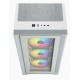 Corsair iCUE 4000X RGB Midi Tower White Corsair iCUE 4000X RGB Midi Tower White