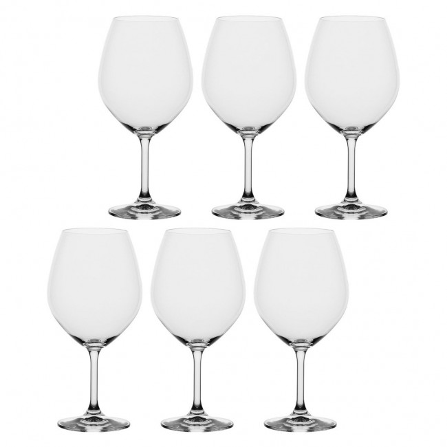LA PORCELLANA BIANCA NOVELLO Set of 6 Burgundy Wine Glasses 710 ml LA PORCELLANA BIANCA NOVELLO Set of 6 Burgundy Wine Glasses 710 ml
