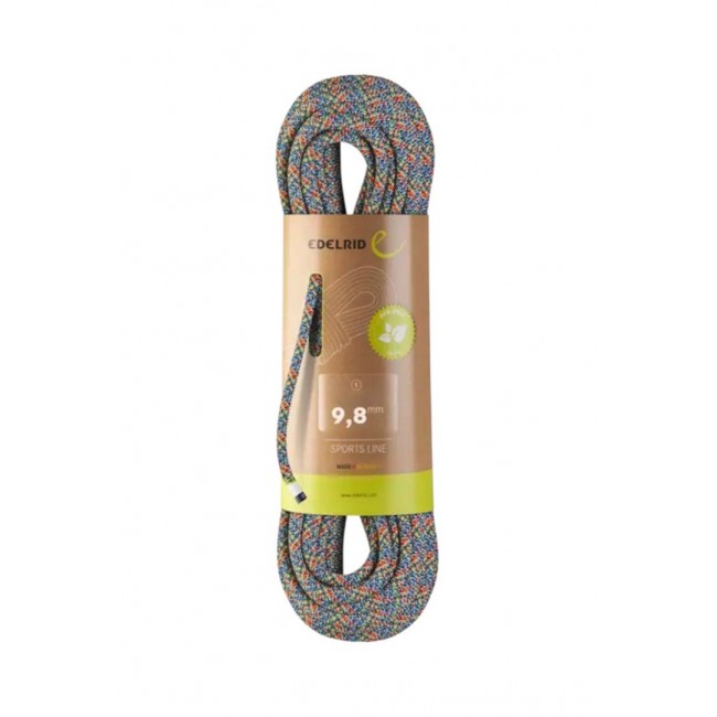 EDELRID se puffin 9.8mm rope 70m assorted colors
