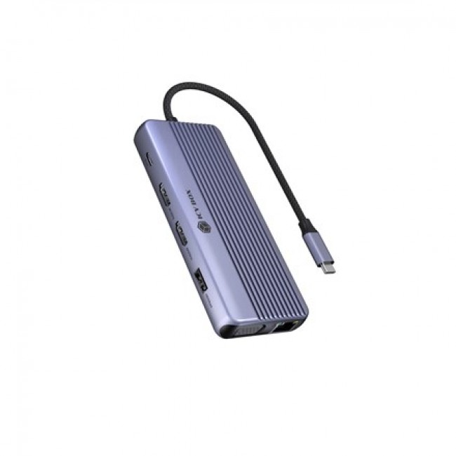 ICY BOX IB-DK4062-CPD Wired USB 3.2 Gen 1 (3.1 Gen 1) Type-C Anthracite