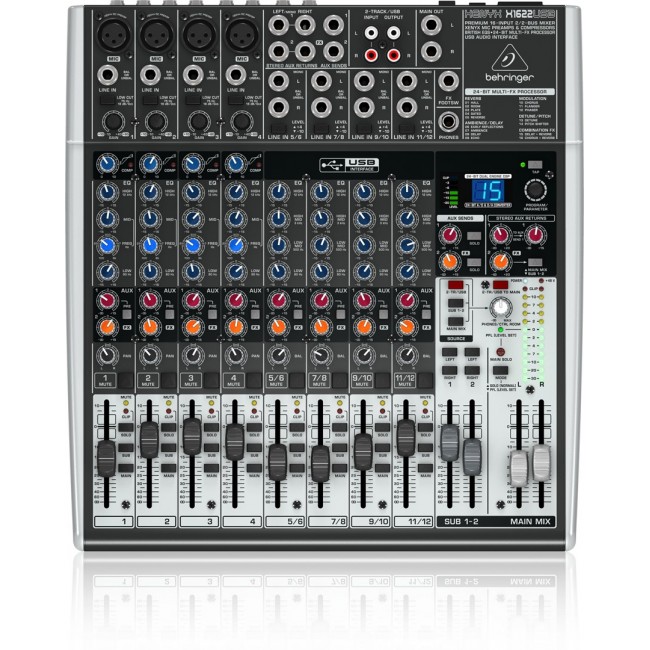 Behringer X1622USB audio mixer 16 channels 10 - 200000 Hz Behringer X1622USB audio mixer 16 channels 10 - 200000 Hz