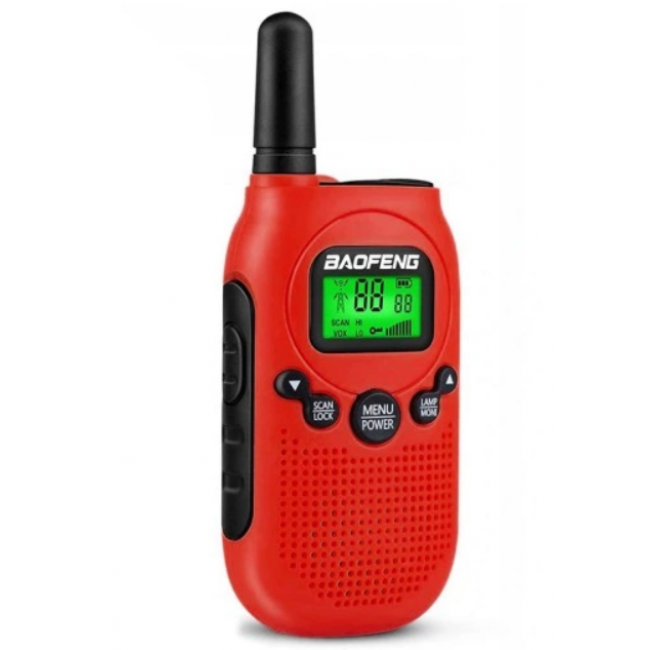 Walkie-Talkie Baofeng BF-T6 Panda Red, 2 pcs