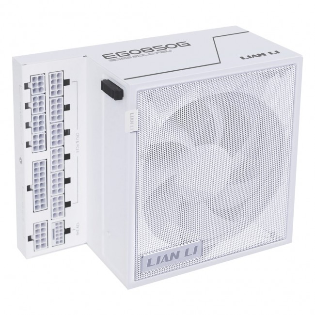Lian Li EDGE GOLD 850 80 PLUS Gold Power Supply, PCIe 5.1, ATX 3.1 - 850 Watt, white