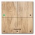 Grenton touch panel / 4 touch fields / TF-Bus / light wooden front