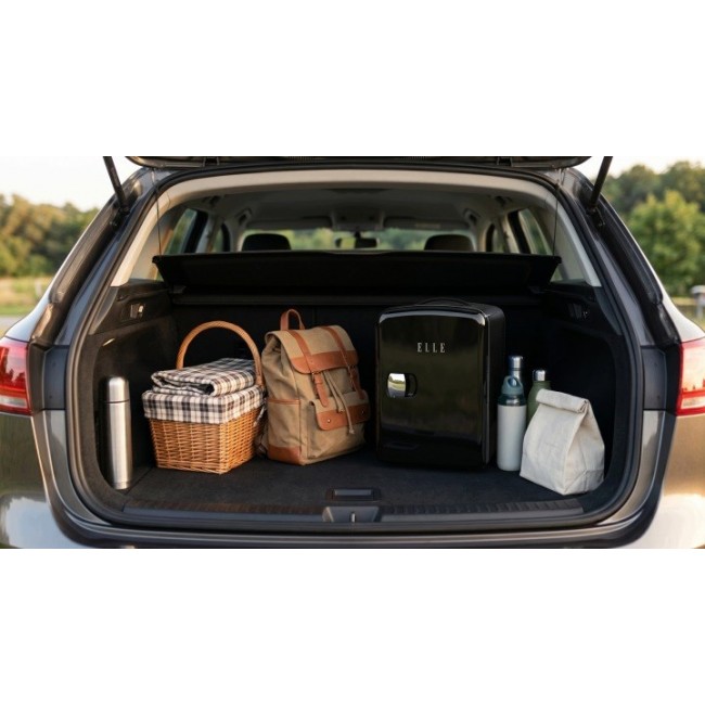 ELLE Home ESDAF101BKEU 4L Mini Fridge, Black ELLE Home ESDAF101BKEU 4L Mini Fridge, Black