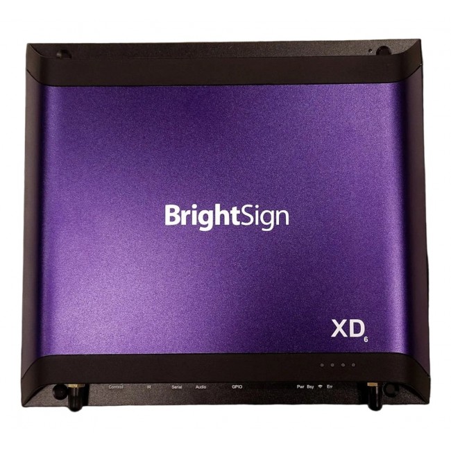 BrightSign XD1036 digital media player Black 4K Ultra HD Wi-Fi