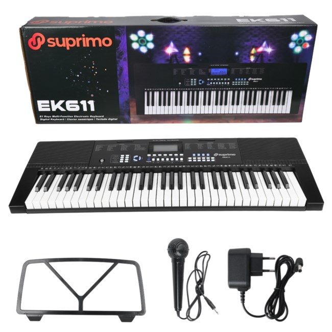 SUPRIMO EK611 - keyboard for learning to play, designed for children