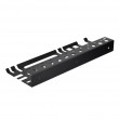 Maclean Wall-Mounted Organizer / Tool Shelf, black, dimensions 40x14.5x4.6 cm, max. 30 kg, MC-141