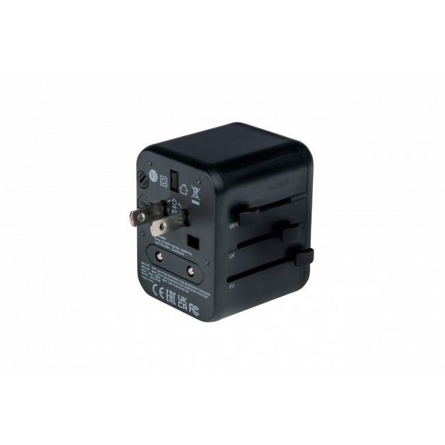 Verbatim 49544 power plug adapter Universal Black