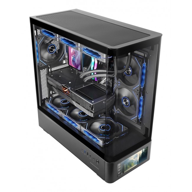 Mars Gaming MCLCDPRO computer case Midi Tower Black