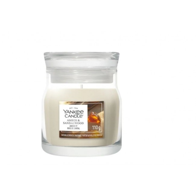 Scented candle YANKEE CANDLE AMBER & SANDALWOOD 110 g Small