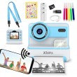 FLASH BLUE INSTANT CAMERA WITH THERMAL PRINTER FOR CHILDREN