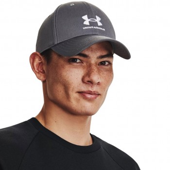 Under Armour Branded Lockup Adj OSFM Men's Baseball Cap Grey 1381645 012