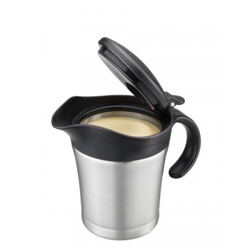 GEFU TREAT Jug 0.5 L Black, Stainless steel