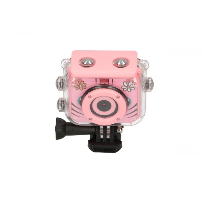 Extralink Camera Kids Camera H18 Pink 1080P 30fps, IP68, 2.0