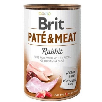 BRIT Pat & Meat Rabbit - wet dog food - 400g