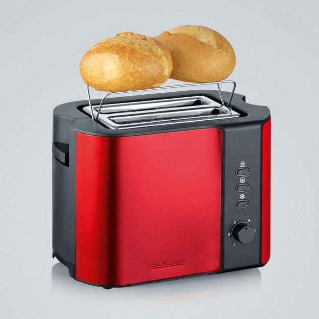 Severin AT 2217 toaster 2 slice(s) 800 W Metallic, Red Severin AT 2217 toaster 2 slice(s) 800 W Metallic, Red