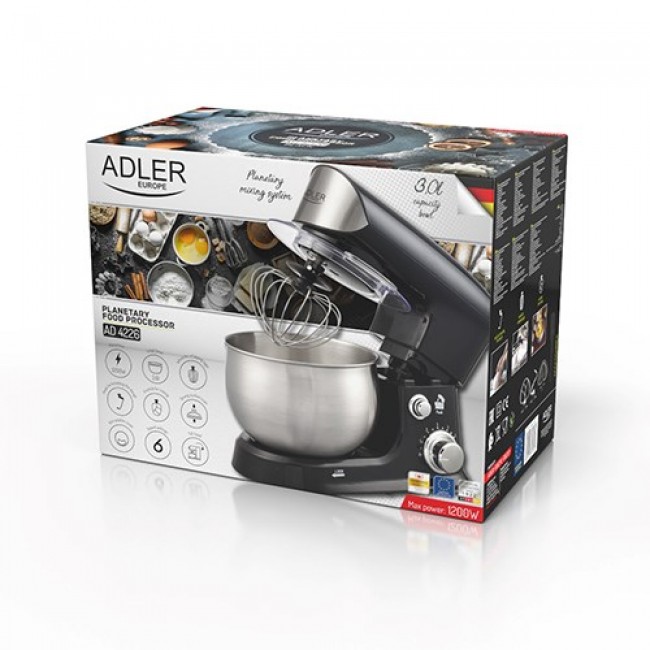 Planetary food processor ADLER AD 4226b black Planetary food processor ADLER AD 4226b black