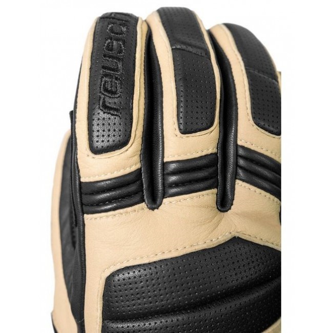 REUSCH MASTER PRO GLOVES SIZE 8.5 BEIGE AND BLACK