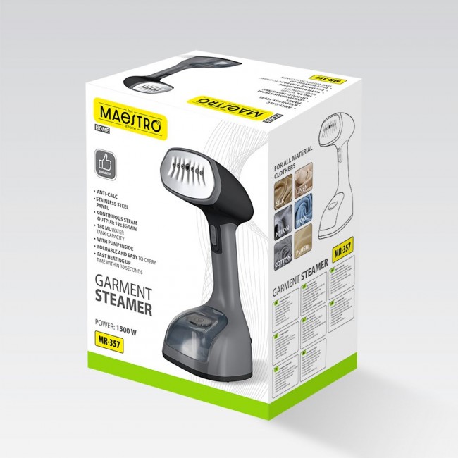 Maestro MR-357 Garment steamer Grey