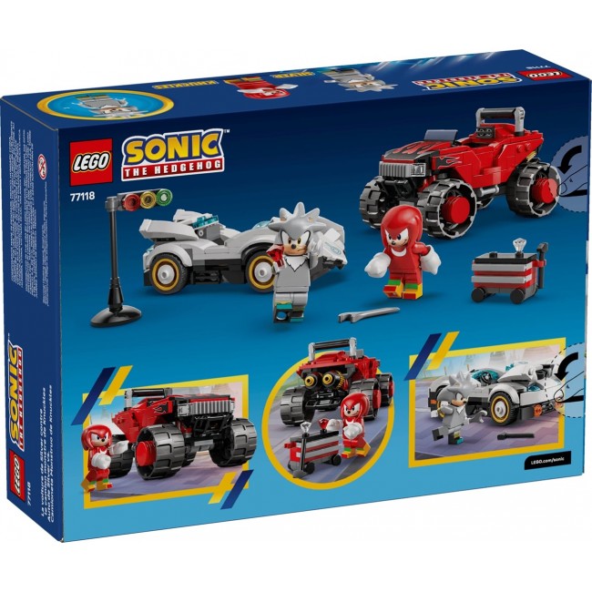 LEGO SONIC THE HEDGEHOG 77118 Silver's Car vs Knuckles' Monster Truck LEGO SONIC THE HEDGEHOG 77118 Silver's Car vs Knuckles' Monster Truck