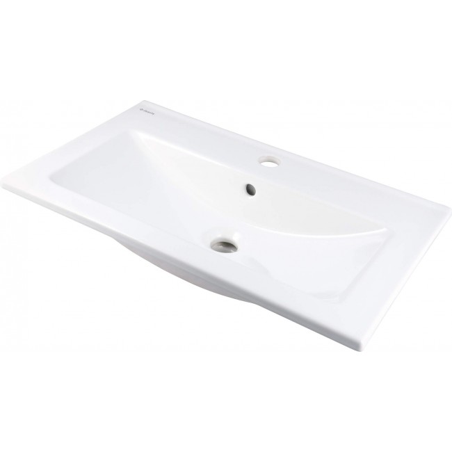 Built-in ceramic basin with faucet space